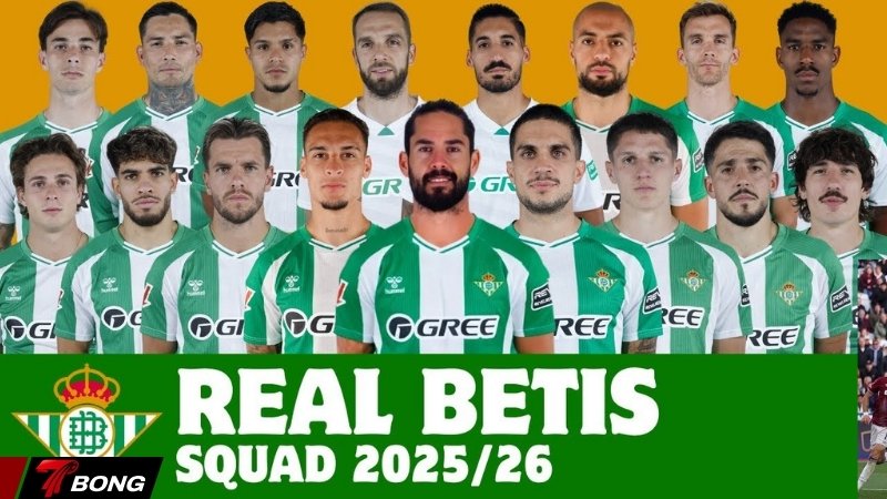 Đội hình đầy đủ hiện tại của  Real Betis